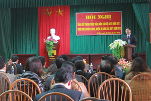 Hội nghị triển khai công  tác phong trào toàn dân bảo vệ ANTQ năm 2012.